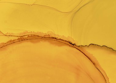 Siyah ve Sarı Soyut Mermer Yüzey. Gri