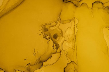 Altın Sıvı Sanat. Sıvı Mermer Çizimi.