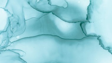 Pastel Sıvı Sıvı. Mavi Deniz Yaratıcı