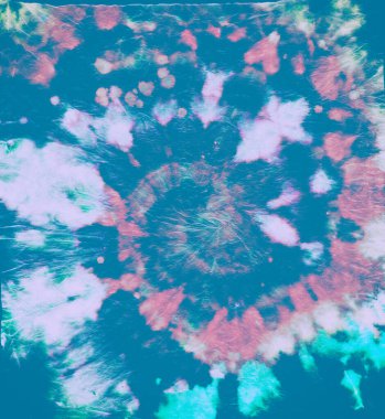 Kravatlı tişört. Pembe Batik kumaş. Tye Dye Sarmalı