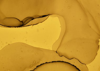 Siyah ve Sarı Soyut Akrilik Arkaplan. Renk