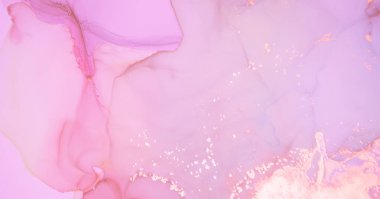 Pembe mürekkep yıkama. Sıvı karışımı. Yağlı boya boya. Mermer