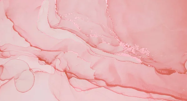 Elegante mármol rosa. Ilustración acrílica. Tinta — Foto de Stock