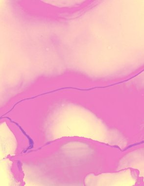 Düğün Davetiyesi Tasarımı. Pembe Pastel Akış Sıvısı.