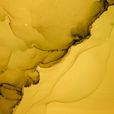 Altın Sıvı Sanat. Mermer Soyut İllüstrasyon.