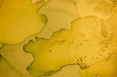 Altın Sıvı Sanat. Soyut Mermer Çizimi.