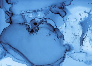 Yağlı su dokusu. Sanat Dalga Duvar Kağıdı. Çivit