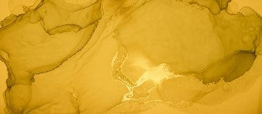 Altın Sıvı Sanat. Sıvı Soyut Duvar Kağıdı.