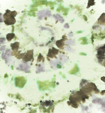 Doku, kravat boyası. Renk Psikedelik Deseni.