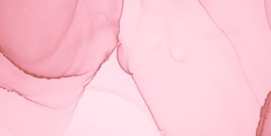 Rose Lüks Mermer. Soyut Mix. Yağ Akımı Boyası.