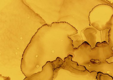 Siyah ve Sarı Soyut Mermer Deseni. Renk