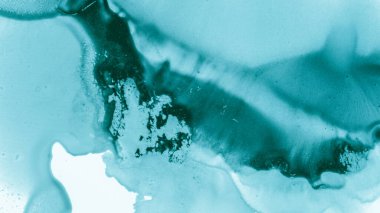 Pastel Sıvı Tasarımı. Mavi Duman Yaratıcı