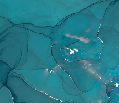 Lüks Okyanus Suyu. El Boyası Moda Rengi