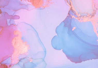 Zarif Ink Pastel. Mermer Arkaplan. Yağ Dalgası