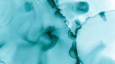 Yeşil Pastel Akıcı Sıvı. Mavi Deniz Gradyanı