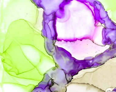 Ethereal Paint Deseni. Sıvı mürekkep Dalgası