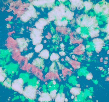 Kravatlı tişört. Mavi Batik Kumaş. Kravat Ölümü