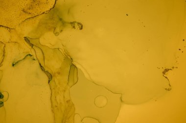 Altın Sıvı Sanat. Soyut Mermer Çizimi.