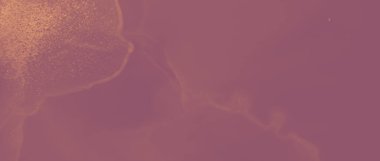 Mürekkep Altın Şablon. Kırmızı Volkanik Etki. Kahverengi