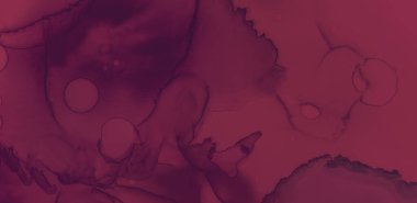 Renkli şarap sıçraması. Suluboya Kestane Kalıbı.