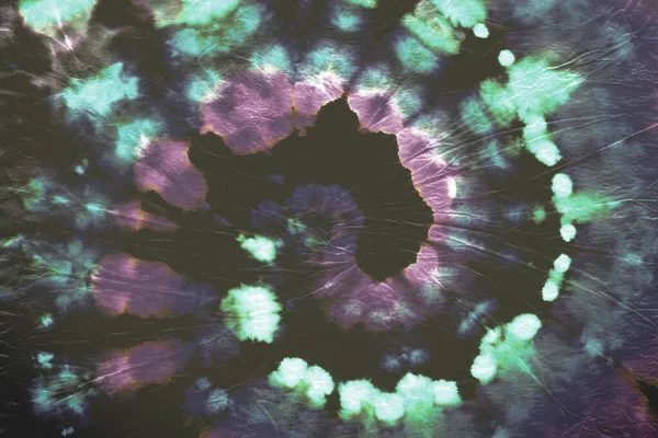 Psychedelic Tie Dye. Hippie Circular Background.