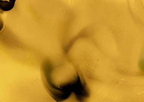 Black and Yellow Abstract Marble Surface. Gold