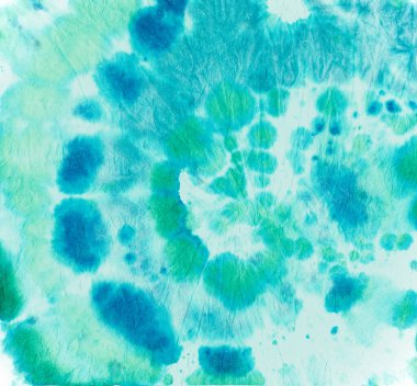 Boya sarmalı bağla. Yeşil renkli kumaş. Tye Die