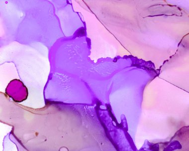 Ethereal Paint Deseni. Sıvı Mürekkep Yıkama