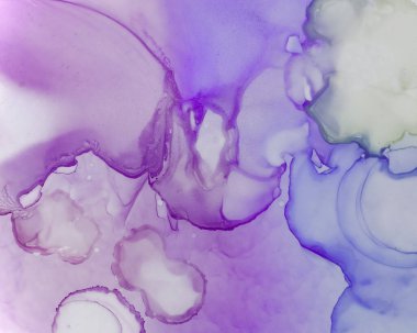 Ethereal Art Deseni. Alkol Mürekkebi Dalgası Duvar Kağıdı.