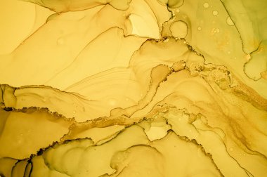 Altın Sıvı Sanat. Sıvı Soyut Arkaplan.