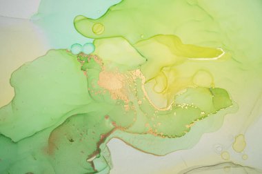 Çok renkli Soyut Sıvı. Alkol Mürekkebi açık