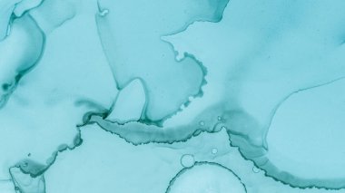 Suluboya Resim Çizimi. Mürekkep Lekeleri Mermeri.