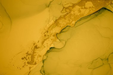 Altın Sıvı Sanat. Soyut Sıvı Arkaplanı.