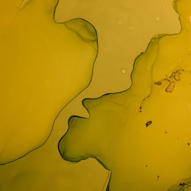 Altın Sıvı Sanat. Sıvı Mermer Çizimi.