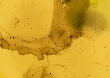 Siyah ve Sarı Soyut Akrilik Arkaplan. Altın