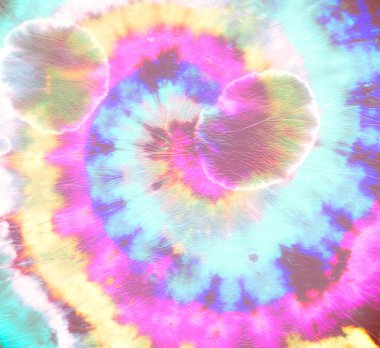 Psikedelik kravat boyası. Hippi Dairesel Tasarımı.