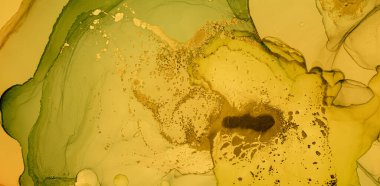 Altın Sıvı Sanat. Sıvı Soyut Çizim.