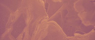 Mürekkep Altın Doku. Kahverengi Lüks Sıvı. Turuncu