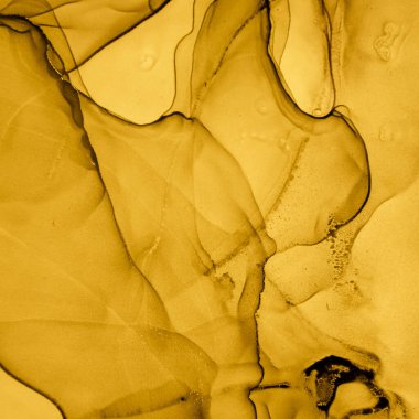 Altın Sıvı Sanat. Soyut Mermer Çizimi.