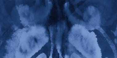 Renkli Su Arkaplanını Boyayın. İndigo Denim Yağ Mürekkebi