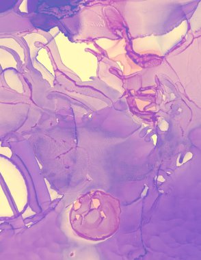 Düğün kartı şablonu. Sarı Pastel Sıvı Suyu.