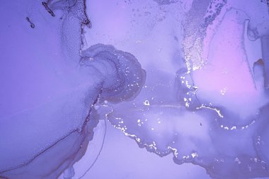 Mor Sıvı Boya. Metalik Lüks Alkol Yağı