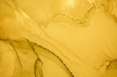 Altın Sıvı Sanat. Sıvı Soyut Duvar Kağıdı.