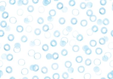 Vektör suluboya yuvarlak desen. Modern Polka duvar kağıdı. Çocukça fırça fırçası boya lekeleri kumaşı. Eğlenceli Suluboya Yuvarlakları