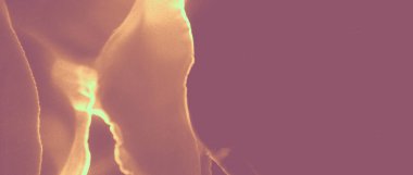 Mürekkep Altın Arkaplan. Turuncu Lüks Sıvı.