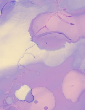 Düğün kartı şablonu. Pembe Pastel Sıvı Sıçratma.