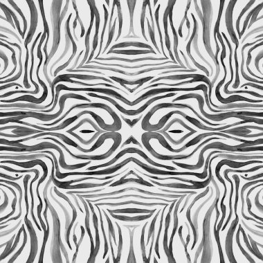 Kusursuz Zebra dokusu. Suluboya Hayvan Kürkü.