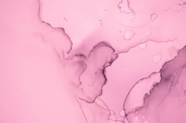 Nazik Pembe Mermer. Akrilik karışımı. Mürekkep Akımı Boyası.