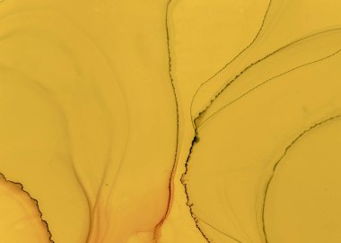 Siyah ve Sarı Soyut Mermer Arkaplan. Renk