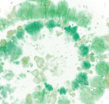 Boyalı daireyi bağla. Batik Suluboya Dokusu.